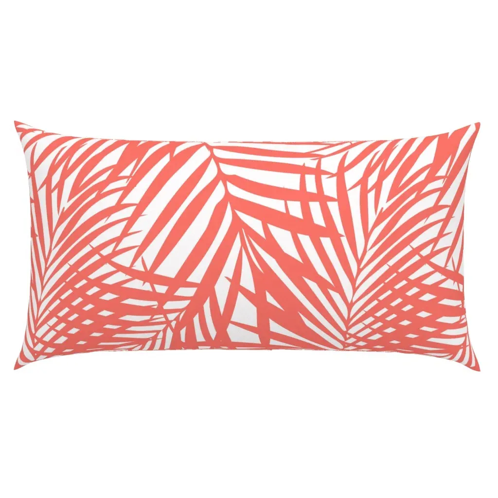 Fronds King Pillow Sham - Coral product