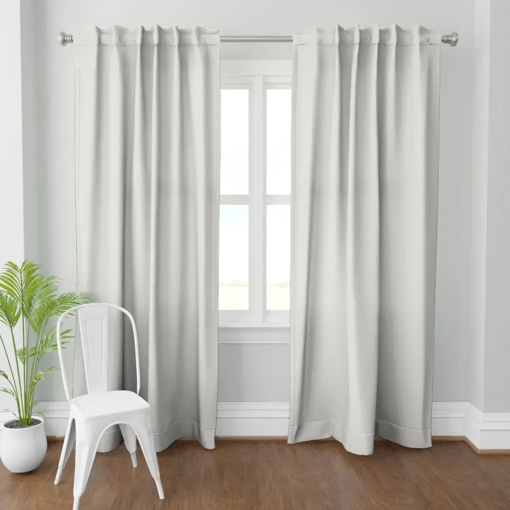 Frosty White Solid Curtain Panel - Gray product