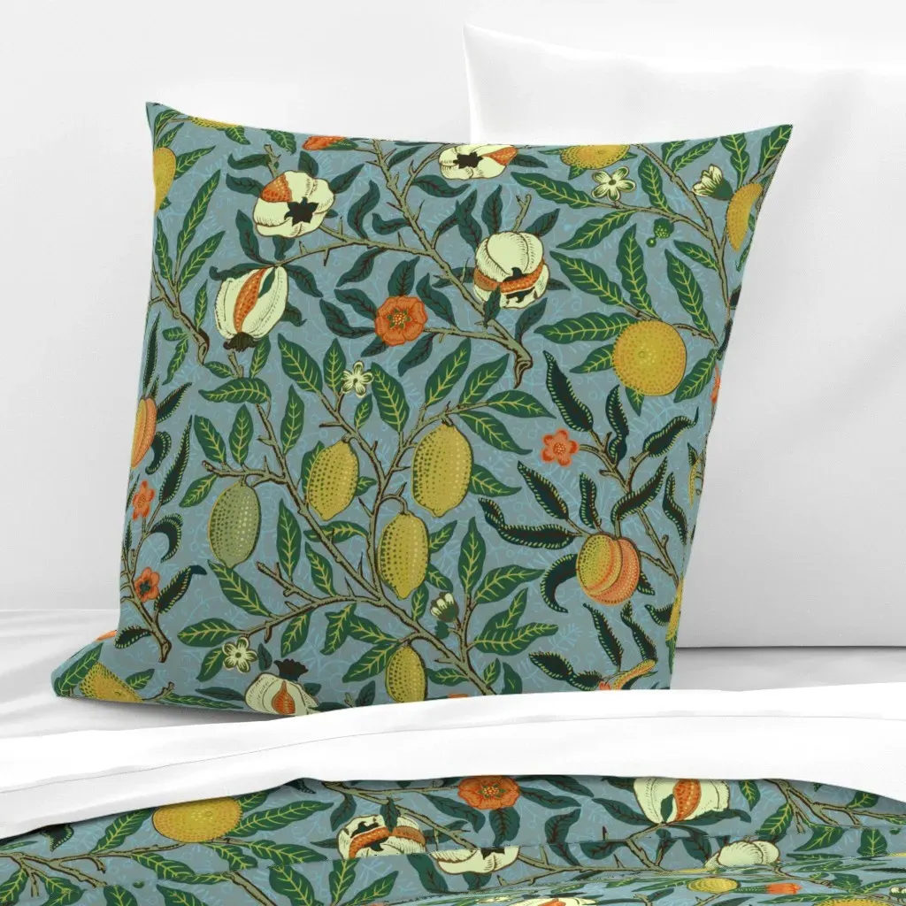 Fruit Or Pomegranate William Morris Euro Pillow Sham - Yellow product