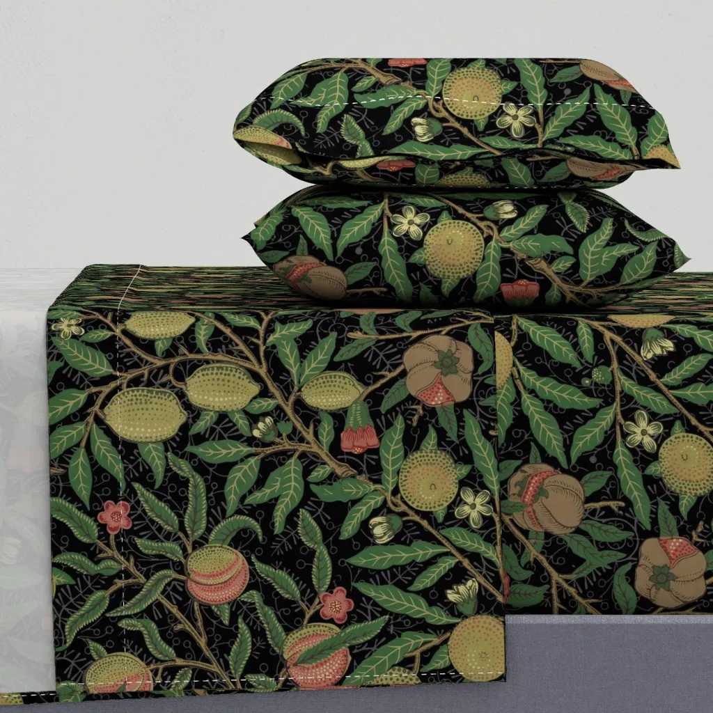 Fruit William Morris King Size Sheet Set - Green product