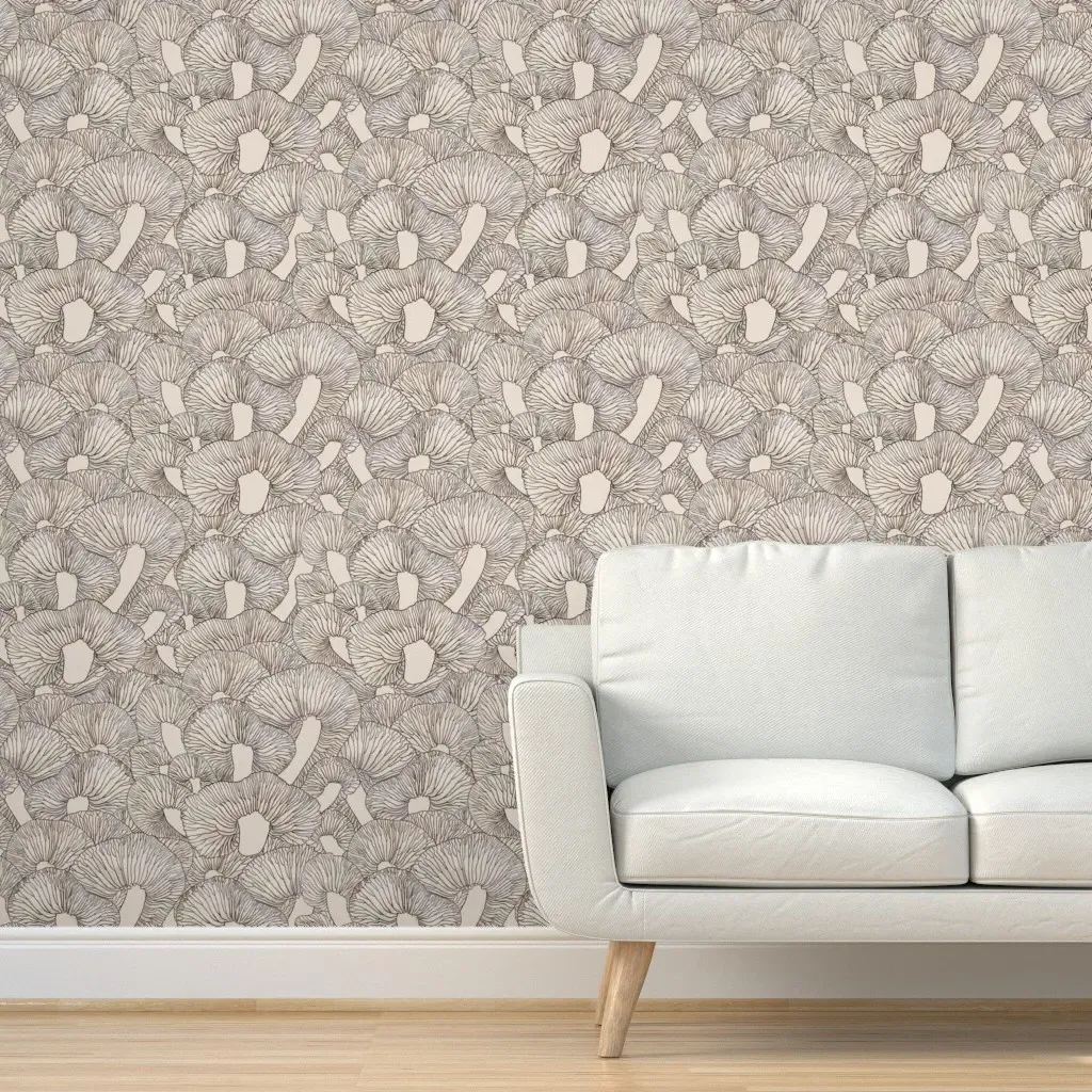 Fungi Texture Peel and Stick Wallpaper - Beige product