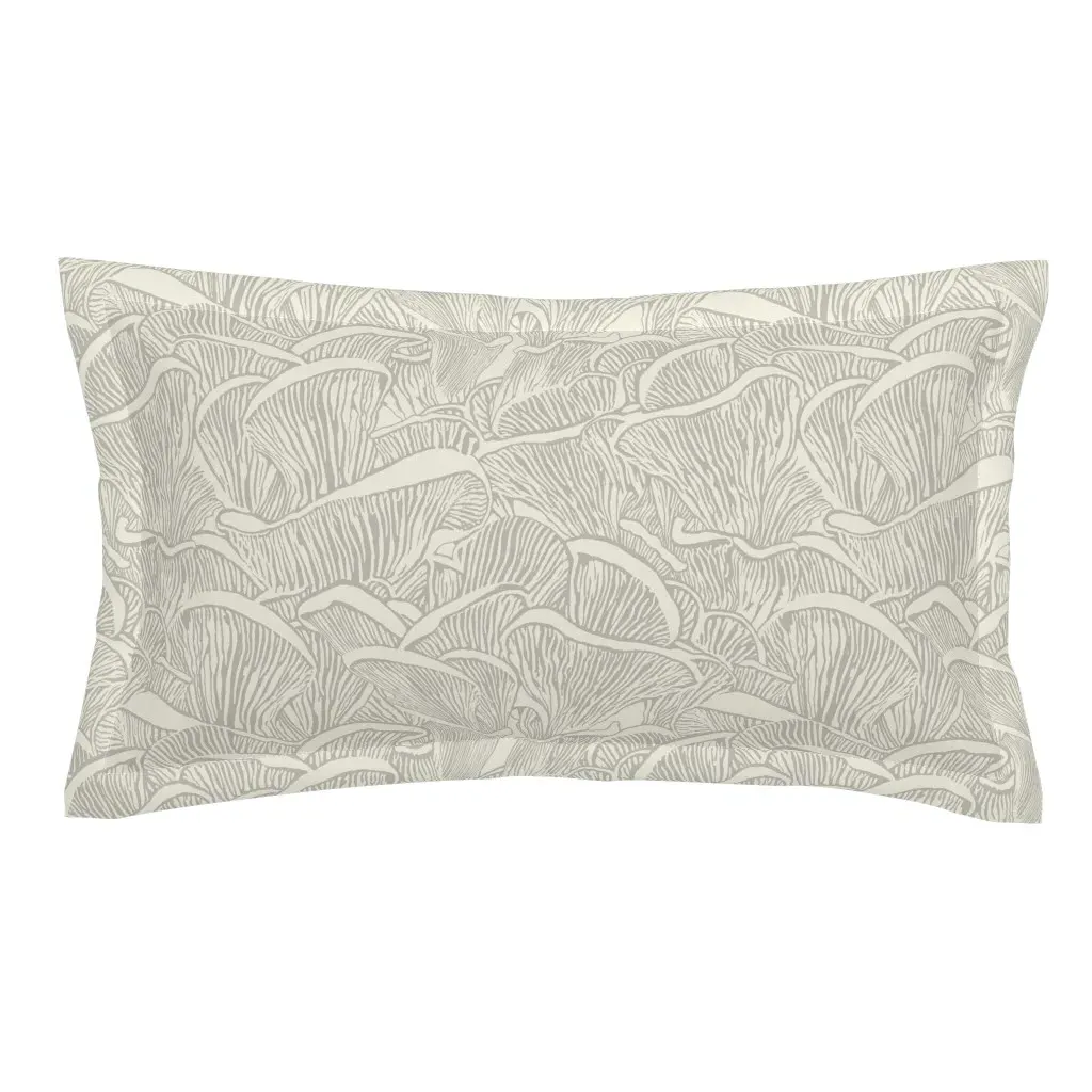 Fungus Mushroom King Pillow Sham - Off-White product