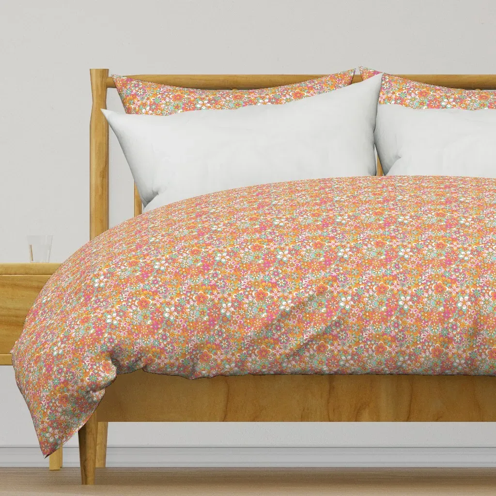 Funky Floral Duvet Cover - Orange product