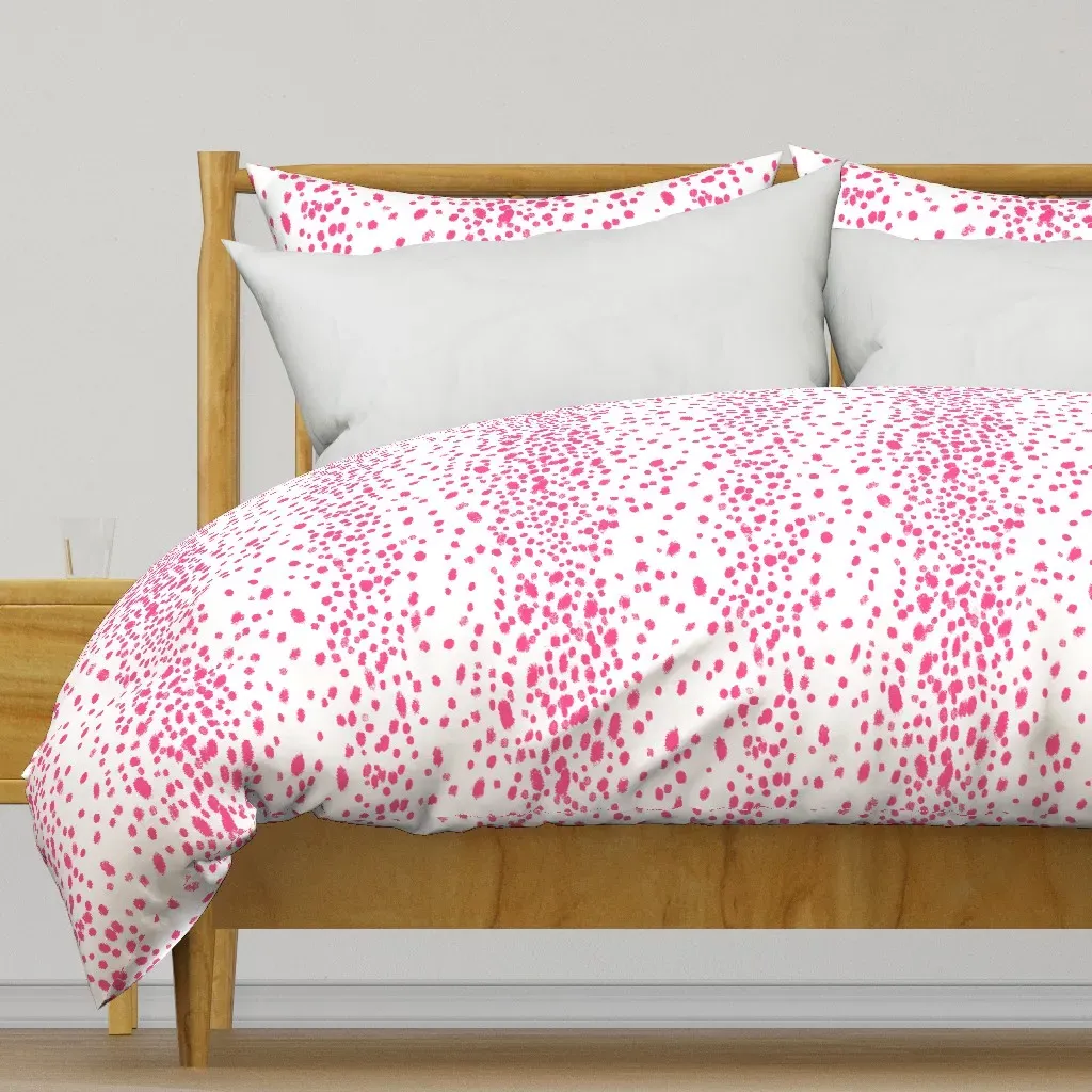 Fuschia Dots Duvet Cover - Pink product