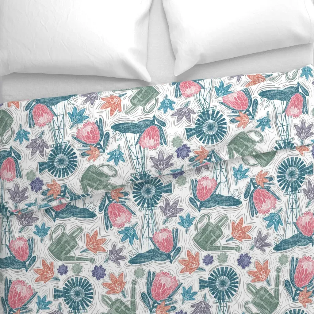 Fynbos Farm Duvet Cover - Dusty Rose alternate view