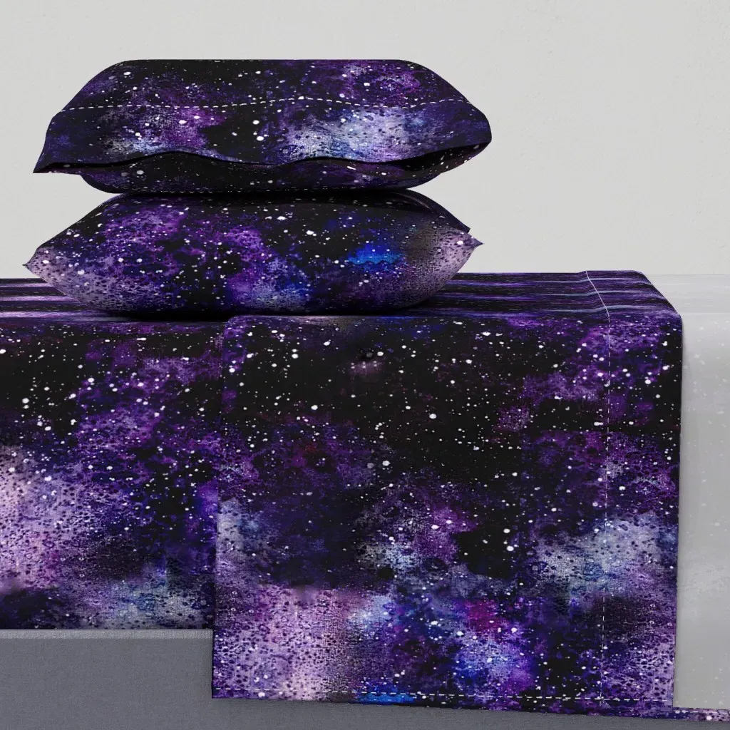 Galaxy 1 Queen Size Sheet Set - Purple product