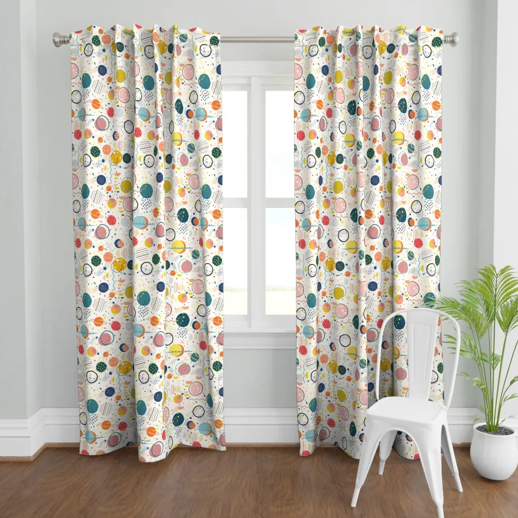 Galaxy Curtain Panel - Off-White product