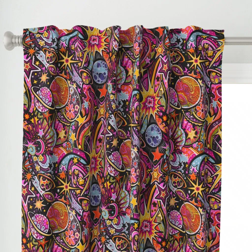 Galaxy Gamalight Curtain Panel - Pink alternate view