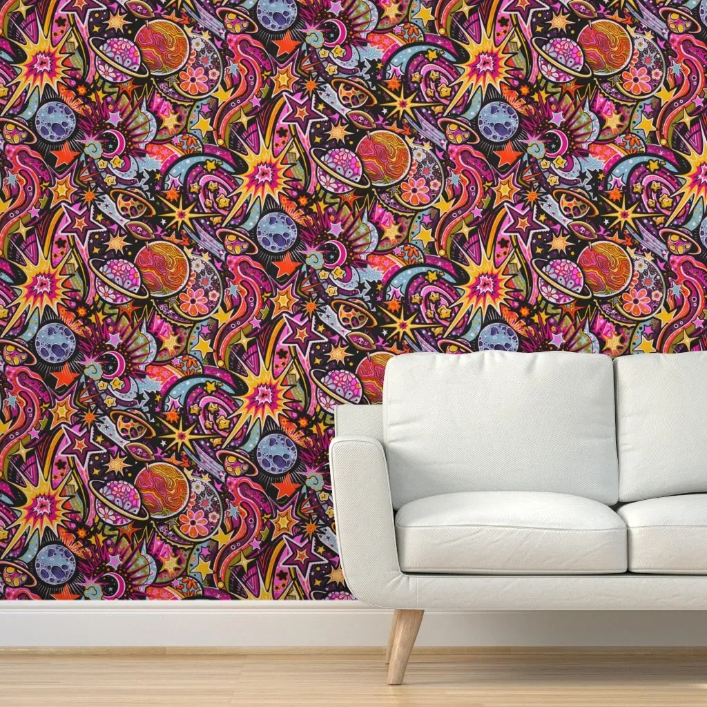 Galaxy Gamalight Peel and Stick Wallpaper - Pink product