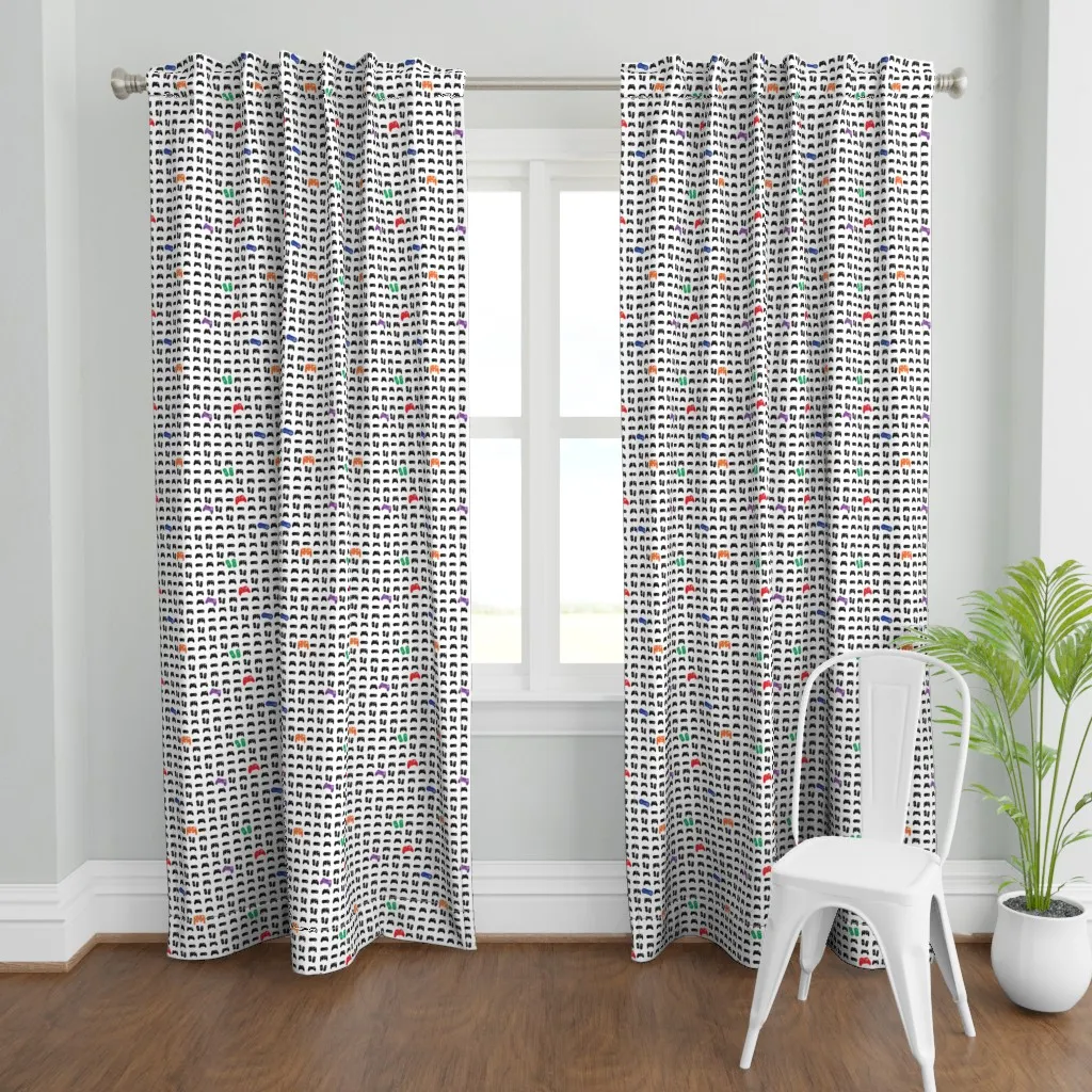 Game Controllers Curtain Panel - Black product