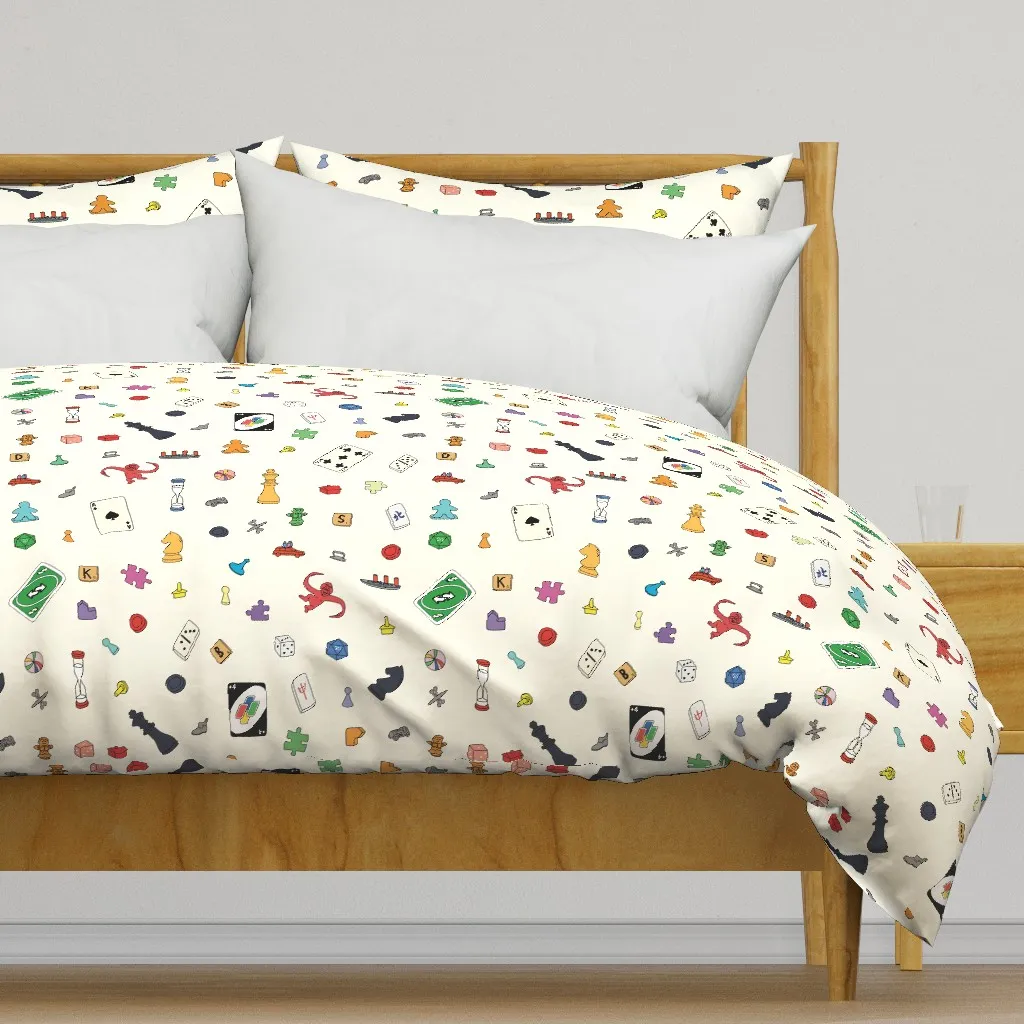 Gamepieces Duvet Cover - Off-White product