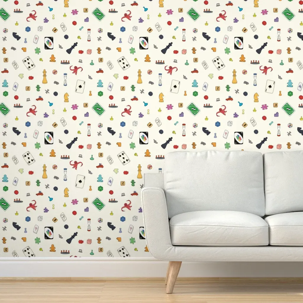 Gamepieces Peel and Stick Wallpaper - Off-White product