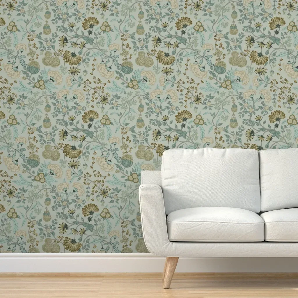 Garden Intertwined Peel and Stick Wallpaper - Sage Green product