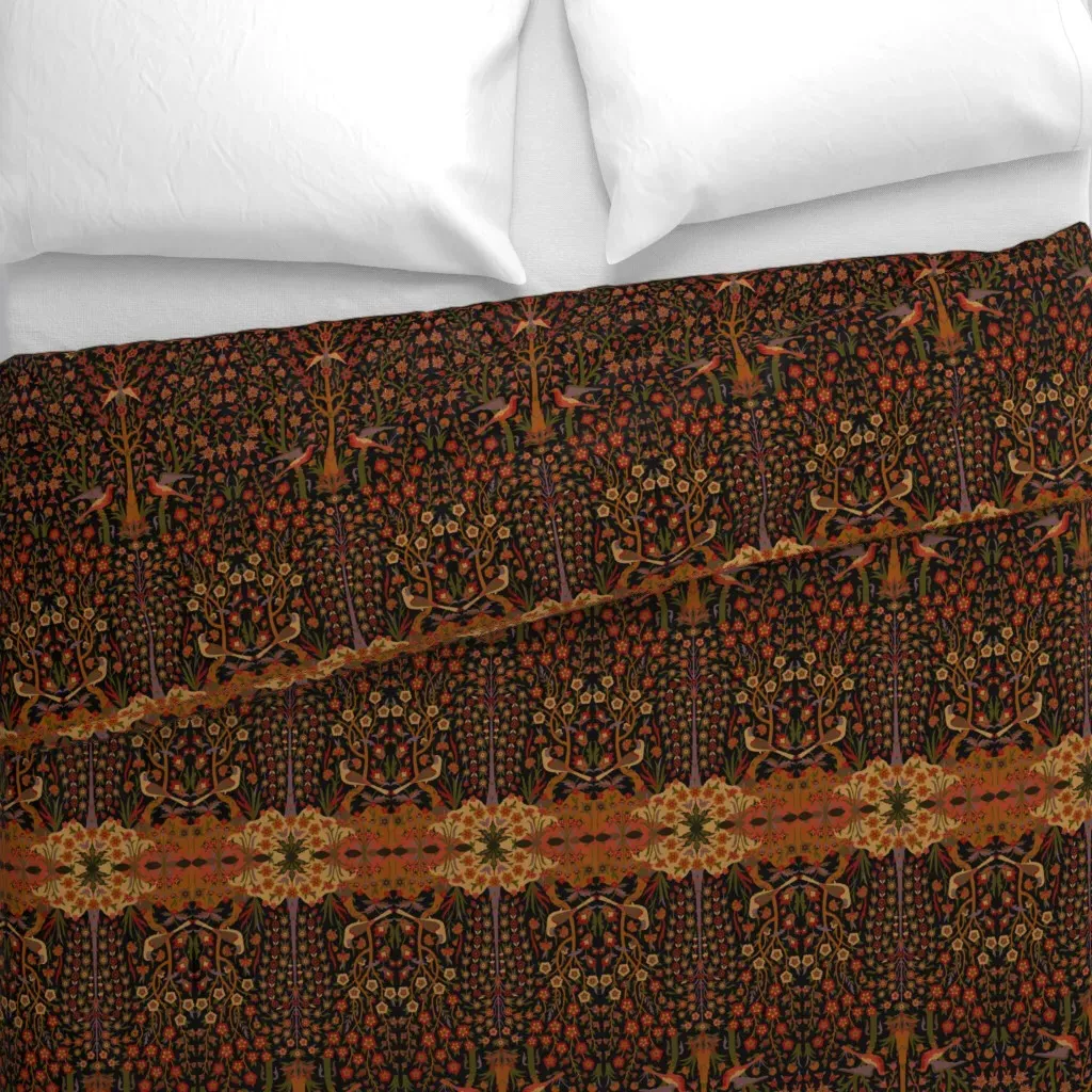 Garden Of Paradise 3C Duvet Cover - Crimson alternate view