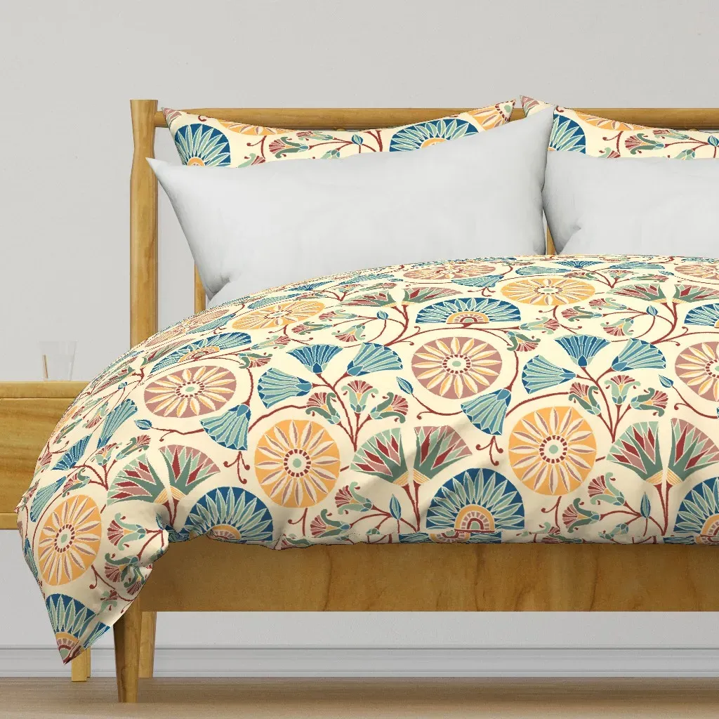 Garden On The Nile Duvet Cover - Teal product