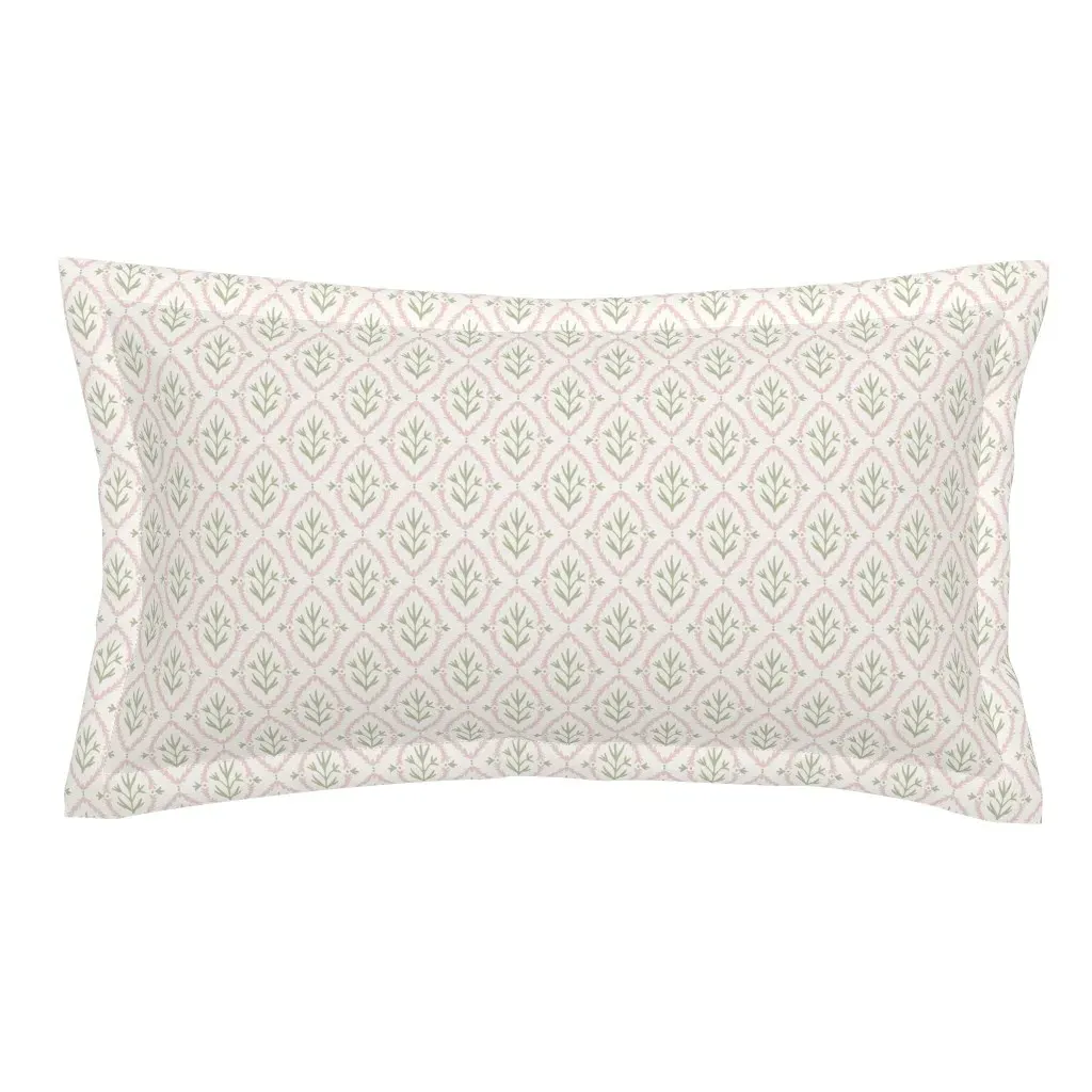 Garden Party Preppy King Pillow Sham - Pink product