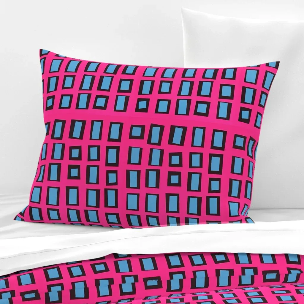 Gcake 4 Wide Standard Knife Edge Pillow - Blue, Cotton Sateen product