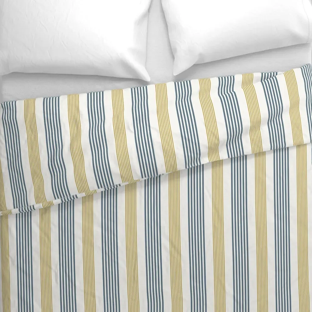 Gender Neutral Denim Duvet Cover - Blue-Gray alternate view
