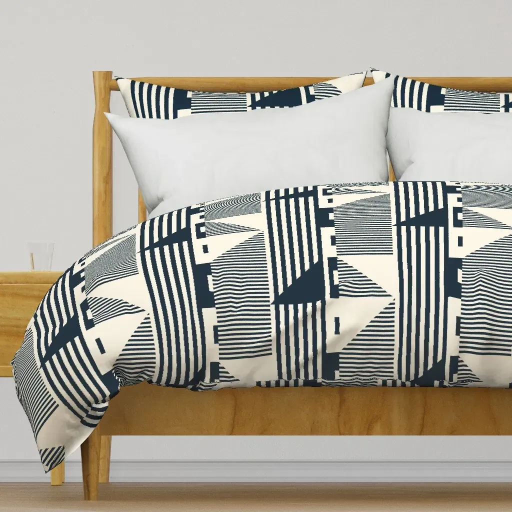 Geo Midnight Large Duvet Cover - Dark Blue product