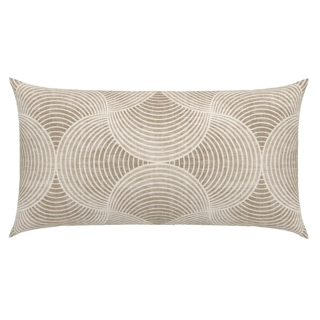 Geometric Grace King Pillow Sham - Beige product