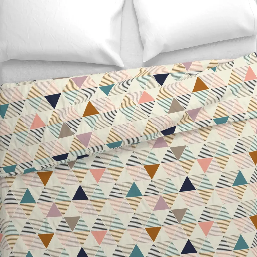 Geometric Vintage Duvet Cover - Beige alternate view