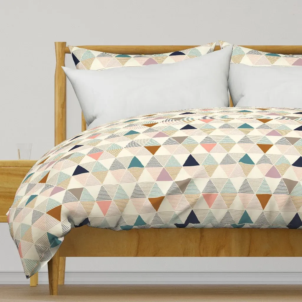 Geometric Vintage Duvet Cover - Beige product