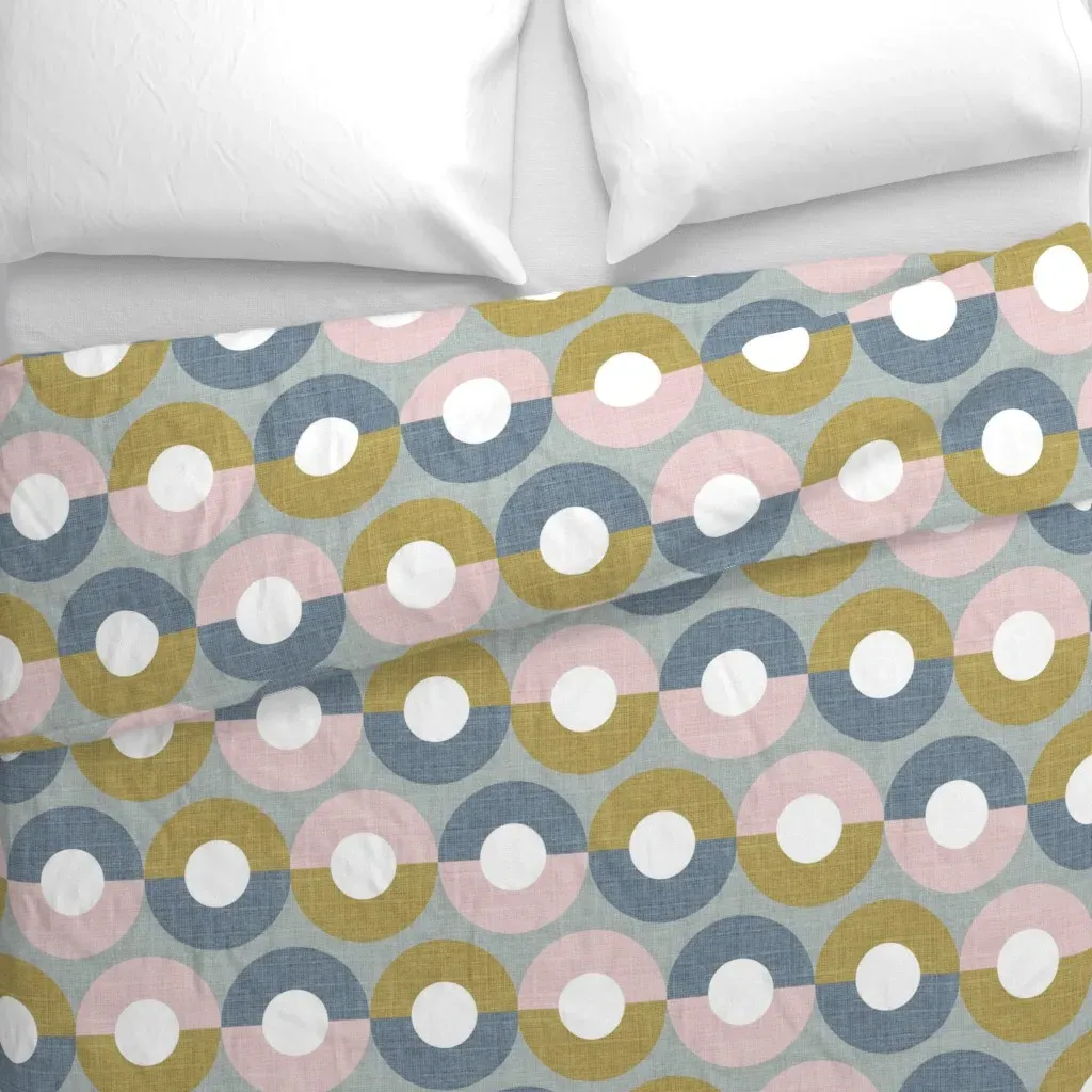 Geometrical Mod Allure Duvet Cover - Mustard Yellow alternate view