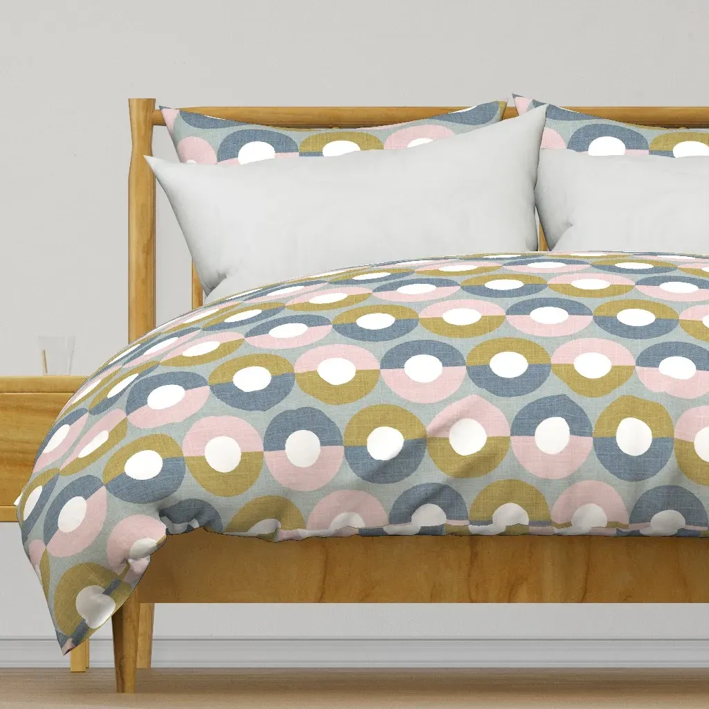 Geometrical Mod Allure Duvet Cover - Mustard Yellow product