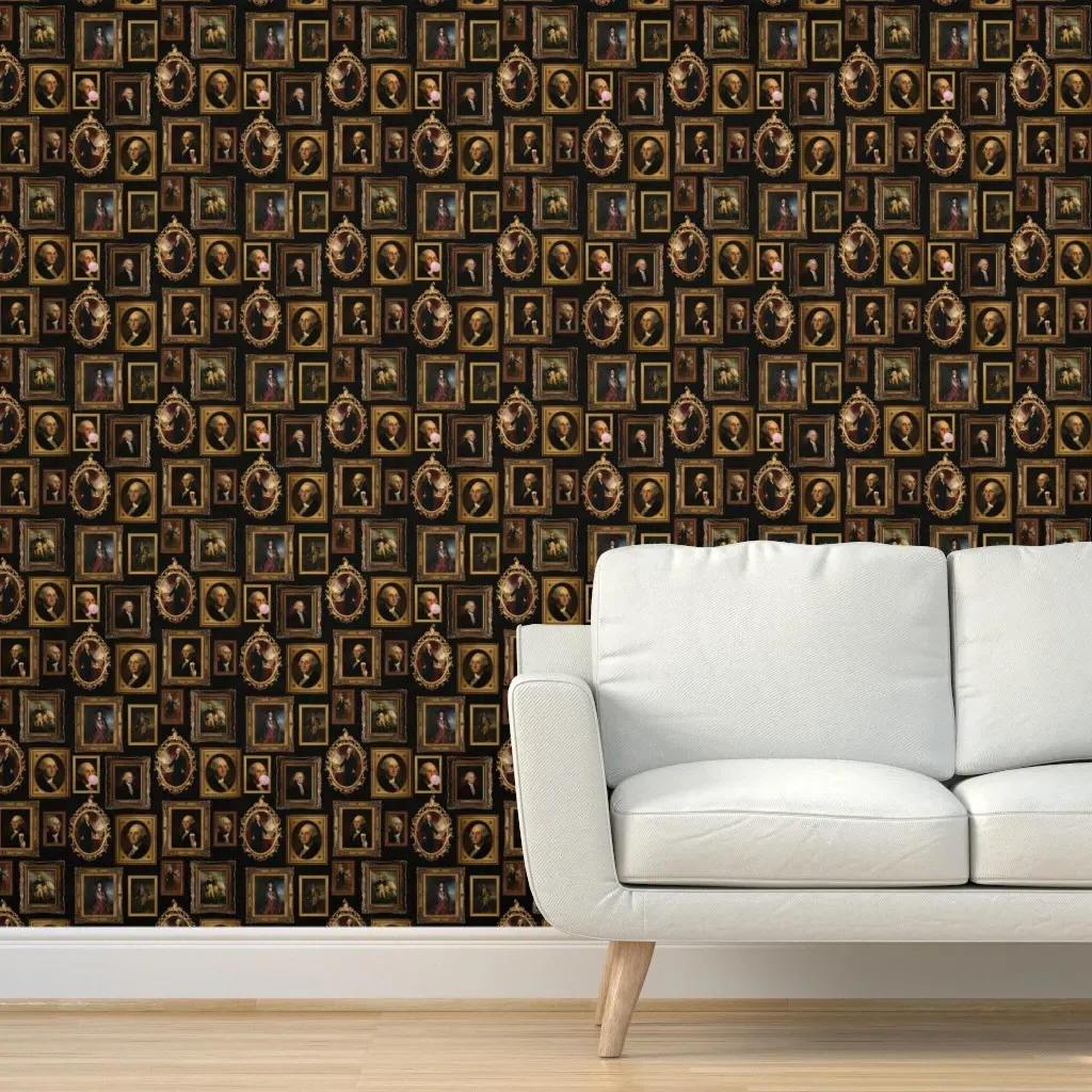 George Washington Historic Peel and Stick Wallpaper - Gold product