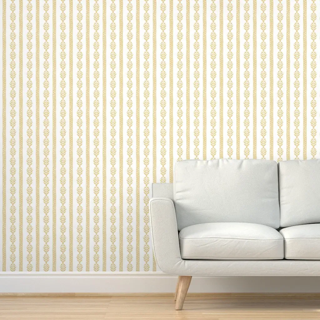Georgiana Hathorne Peel and Stick Wallpaper - Golden Yellow product