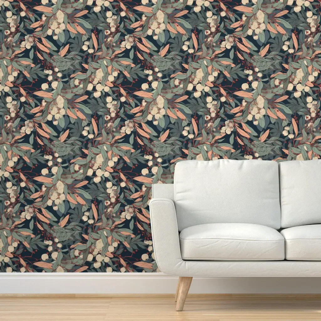 Geraldton Wax Aussie Botanical Peel and Stick Wallpaper - Cream product