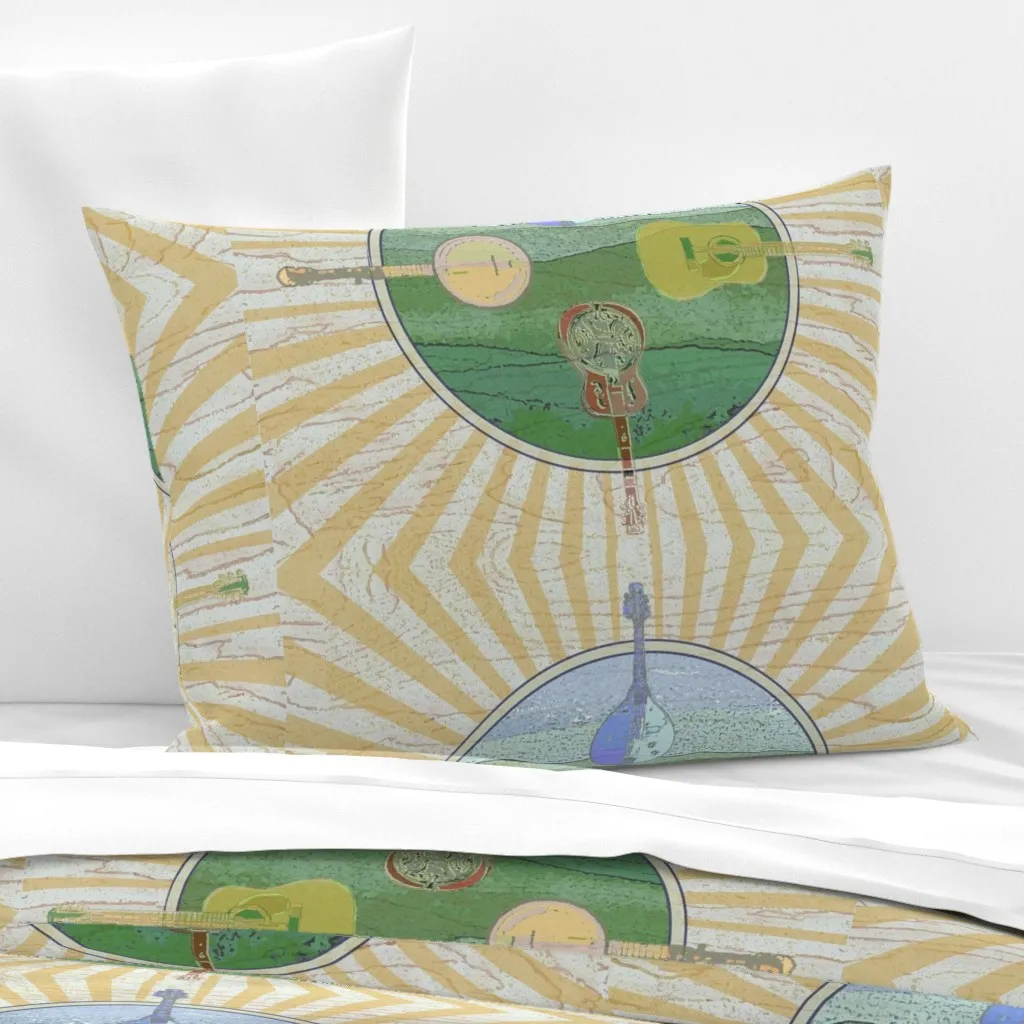 Get My Corn From A Jar Standard Knife Edge Cushion - Green, Cotton product