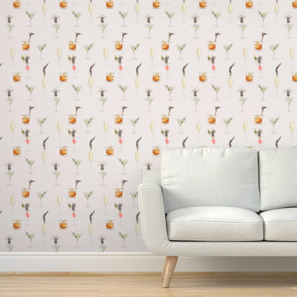 Giggle Water Peel and Stick Wallpaper - Light Beige product
