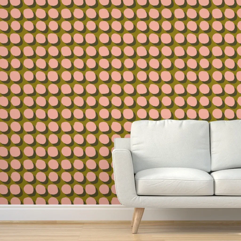 Gigi Dot Peel and Stick Wallpaper - Blush Pink product