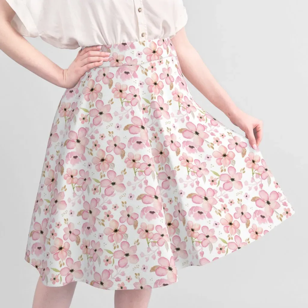 Gingerlous Floral Print Fabric - Pink, Pique alternate view