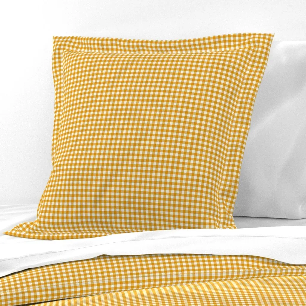 Gingham Check Small Euro Pillow Sham - Orange product