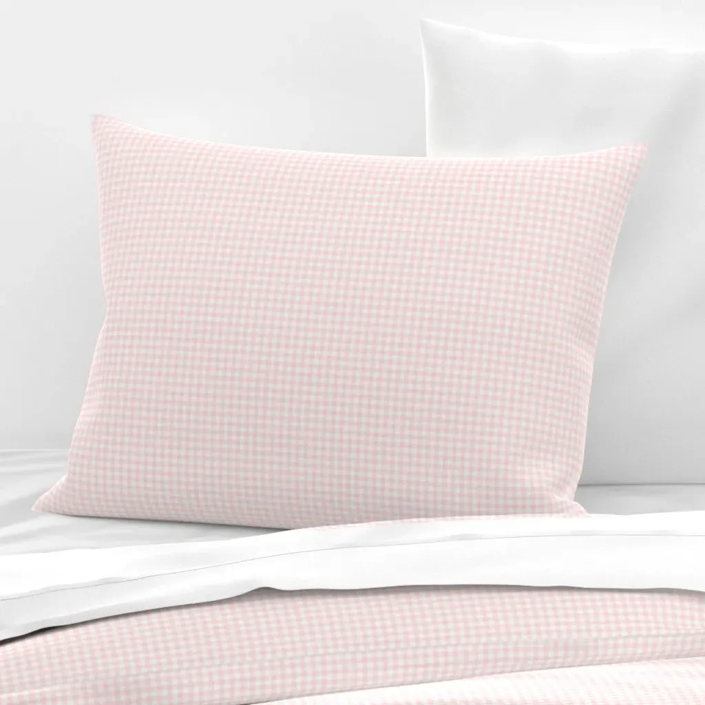 Gingham Check Standard Knife Edge Pillow Cover - Pink, Cotton Sateen product