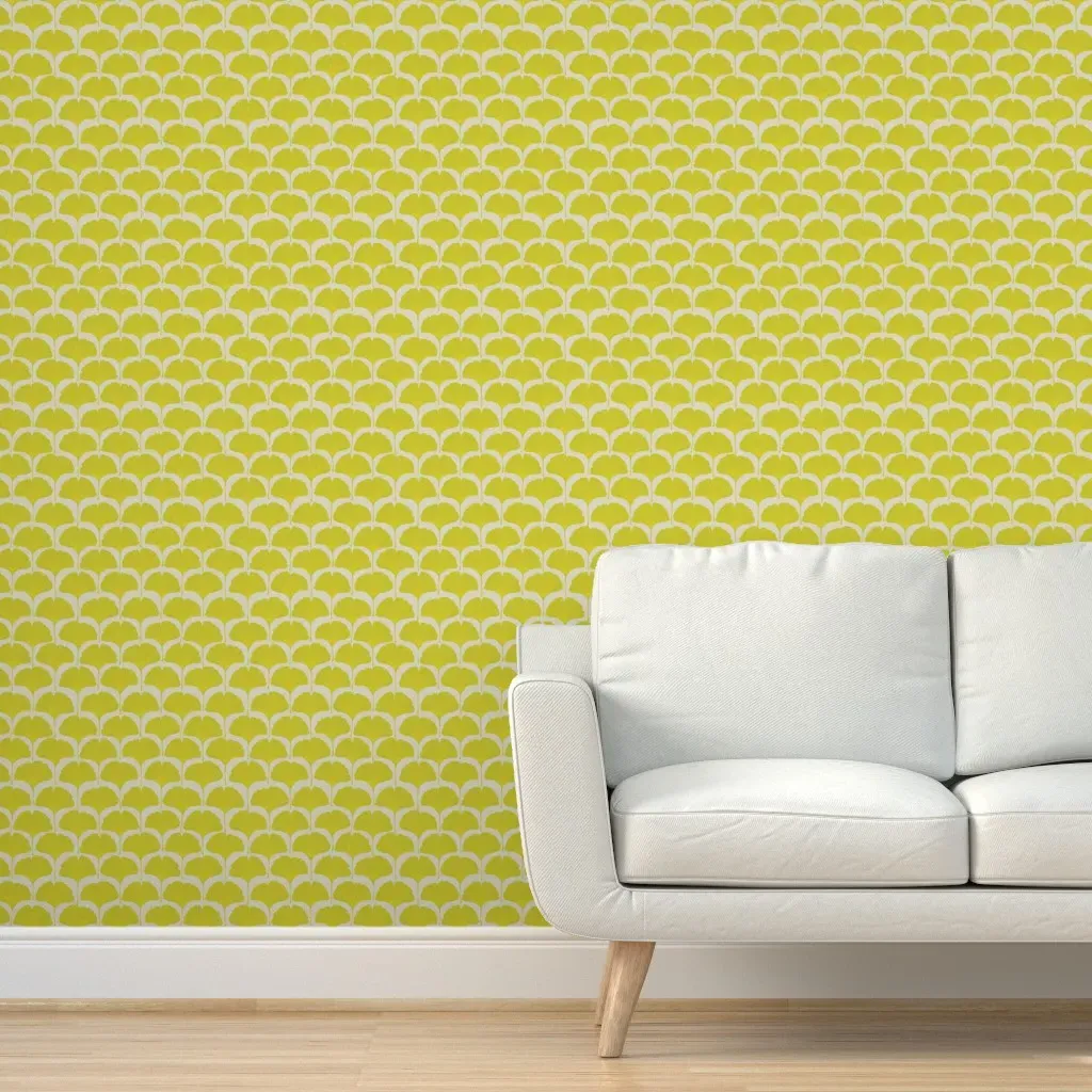 Ginko XL Peel and Stick Wallpaper - Chartreuse product