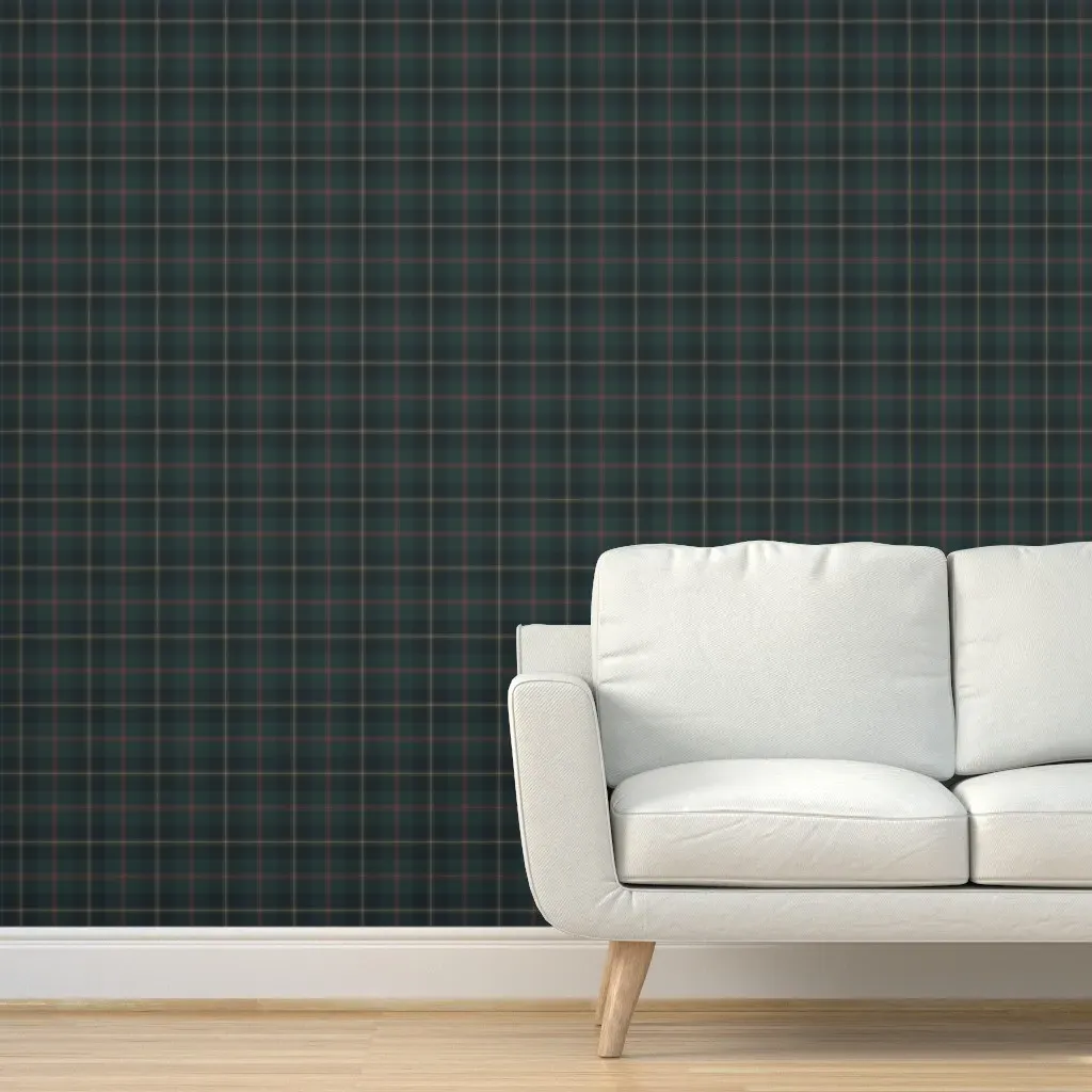 Ginny Bold Plaid Peel and Stick Wallpaper - Navy product