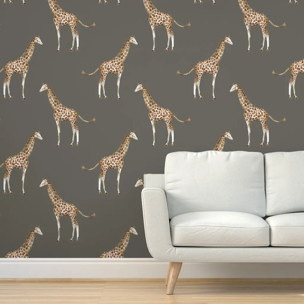 Giraffe Print Peel and Stick Wallpaper - Brown product
