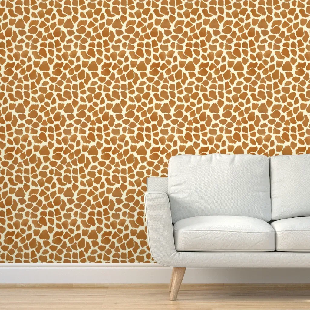 Giraffe Spots Peel and Stick Wallpaper - Brown product