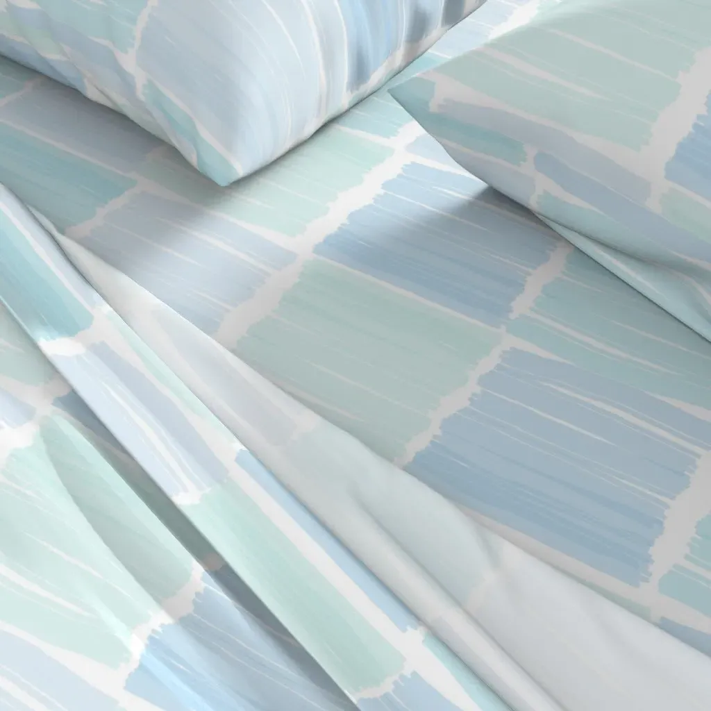 Gittan Beach Blues Queen Sheet Set - Light Blue alternate view