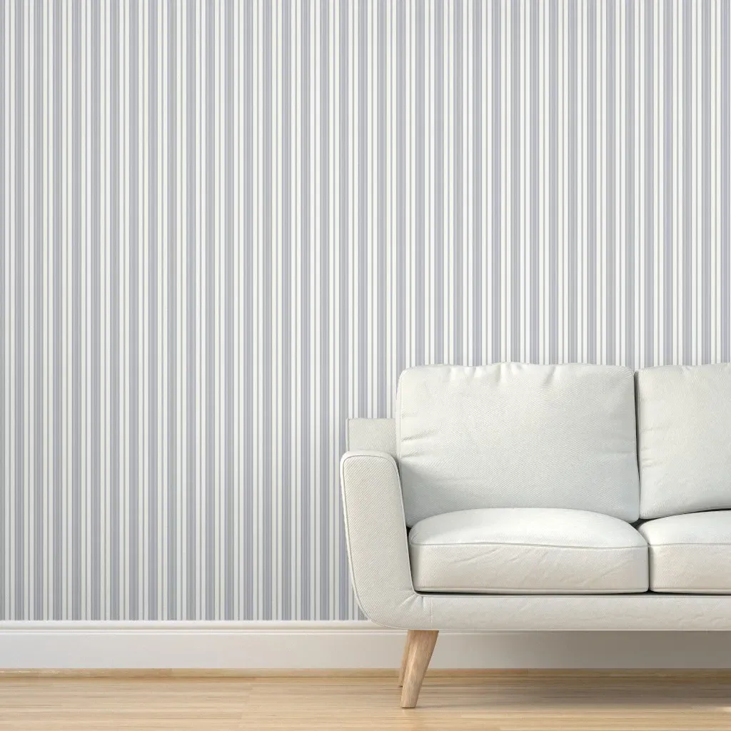 Glenwood Stripe Peel and Stick Wallpaper - Gray Blue product