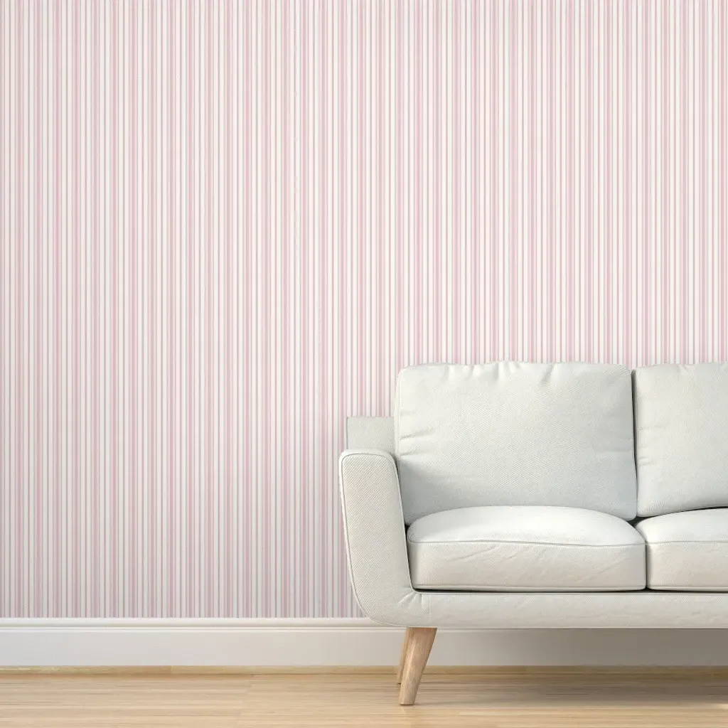 Glenwood Stripe Peel and Stick Wallpaper - Light Berry product