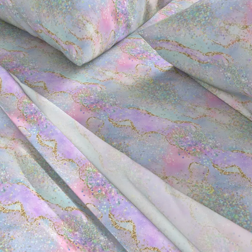 Glittery Dream Full Sheet Set - Lavender alternate view