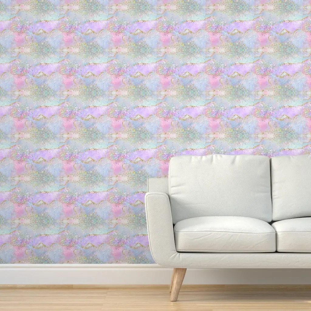 Glittery Dream Peel and Stick Wallpaper - Lavender product