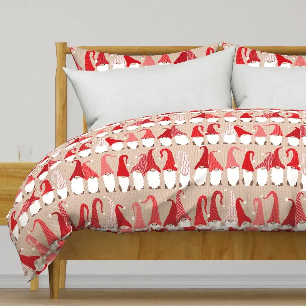 Gnome Friends Duvet Cover - Red product