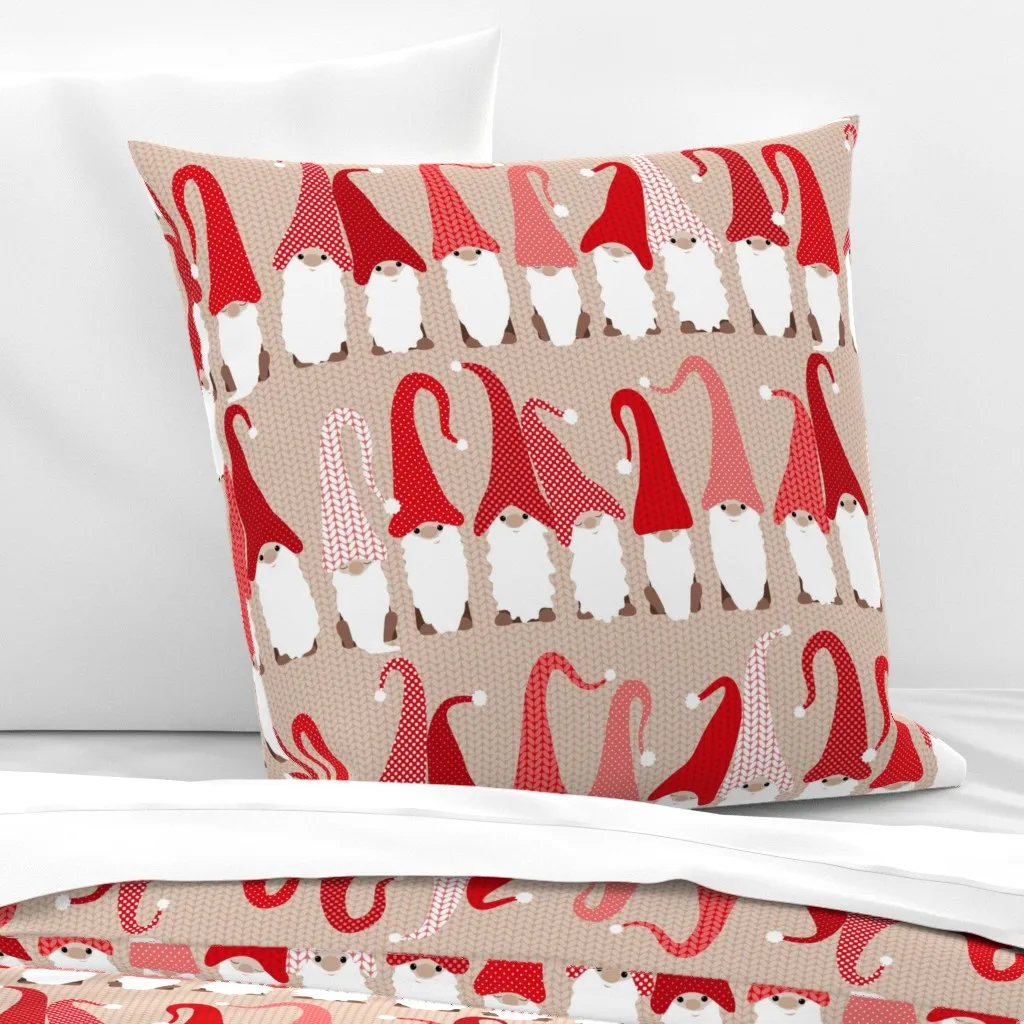 Gnome Friends Euro Pillow Sham - Red product