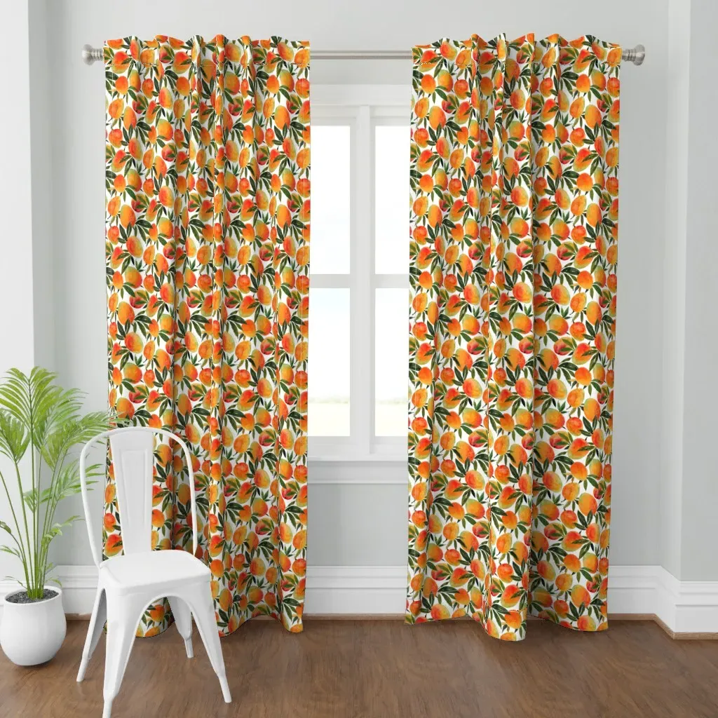 Go Mango Go Curtain Panel - Orange product