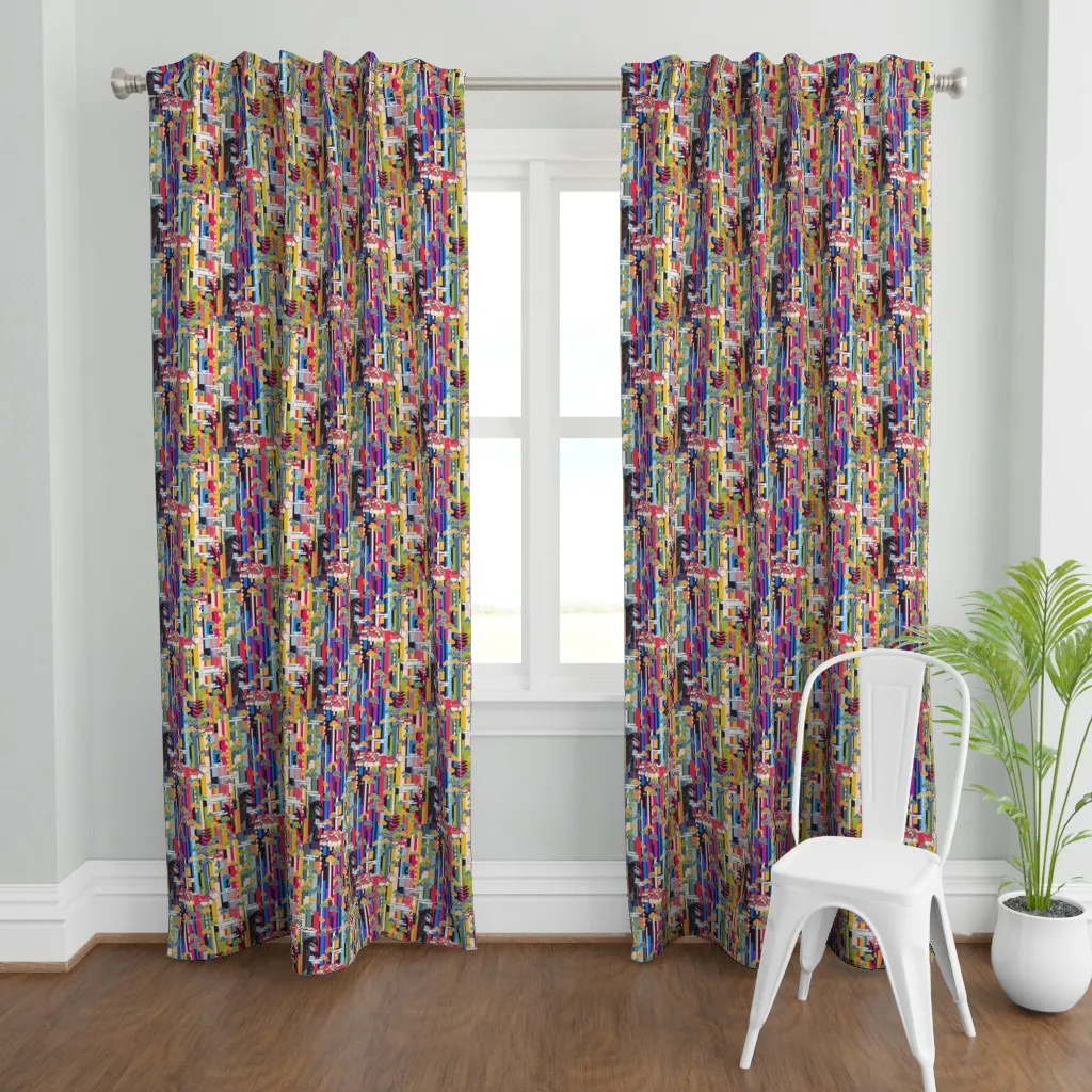 Godzilla 500 Times Curtain Panel - Red product